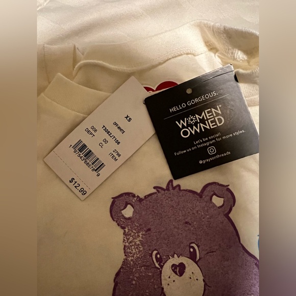 Care bear graphics T-shirt 80s retro cartoon - Picture 4 of 4